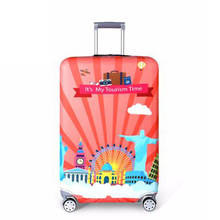 Capa protetora de mala de viagem, mais grossa, acessórios de viagem, capa de bagagem elástica contra poeira para mala de 18 ''-32'' 2024 - compre barato