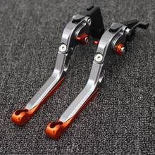 Adjustable Folding Extendable Brake Clutch Lever For  690 DUKE 690DUKE 2014 15 16 Orange WITH LOGO Free shipping Motorcycle 2024 - buy cheap