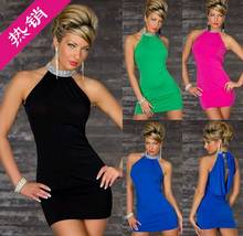 4 Colors Sexy lingerie Mini Dress Club Wear Dance Party Dress M084 2024 - купить недорого