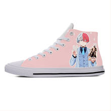 Japanese Anime My Hero Academia Todoroki Shoto Casual Cloth Shoes High Top Breathable Lightweight 3D Print Men Women Sneakers 2024 - buy cheap