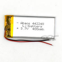 Bateria recarregável de lítio li-polímero, 3.7v 400mah 442248 para brinquedos, gravador gps mp3 mp4 óculos de telefone celular 2024 - compre barato