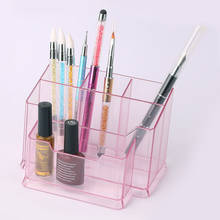 Cosmetics Organizer Nail Polish Makeup Tools Pen Holder Rack 5 Lattices Jewelry Brush Storage Case Office Desk Organizer 2024 - buy cheap