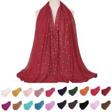 Lenço comprido hijab muçulmano, cachecol comprido com lantejoulas para o oriente médio, lenço grande para oração 2024 - compre barato