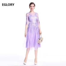 XXXL Dress Vestidos 2020 Spring Purple Grey Dress For Women O-Neck Allover Exquisite Embroidery Slim Fit & Flare Dress Lux Party 2024 - buy cheap