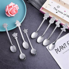 New Year Gift Tableware Stainless Christmas Spoon 2020 Navidad  Children Tableware Dessert Spoon Christmas Decorations for Home 2024 - buy cheap