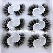 2021 NEW 2/4/6 Pairs 100% Real Mink Eyelashes 3D Natural False Eyelashes Mink Lashes Soft Eyelash Extension Makeup Kit Cilios 2024 - buy cheap
