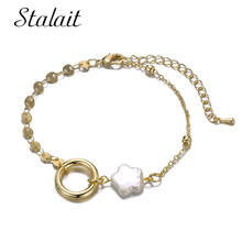 Wholesale Chain Charms Gold Circle Bracelets Star Pearl Pig Nose Gold Chains Gifts For Women Luxury Jewelry Cuban Link Bracelet 2024 - buy cheap