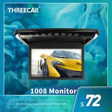 Monitor de teto para carro, tela de 10.1 polegadas, ultra fino, tft, lcd, dvd player, usb, sd, mp5, alto-falante, jogo 2024 - compre barato