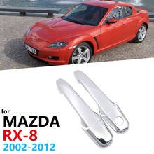 Cromo Lida Com Tampa para Mazda RX RX-8 RX8 8 2002 ~ 2012 Punho Do Carro Acessórios Auto Adesivos 2003 2004 2005 2006 2007 2008 2009 2024 - compre barato