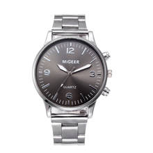 Fashion Man Crystal Stainless Steel Analog Quartz Wrist Watch Top Brand Digital Business Watwristwatchesh For Men montre homme 2024 - buy cheap
