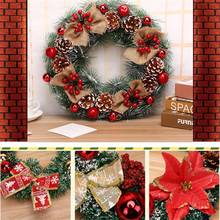 Christmas Handmade Wreath Rattan Pendant Garland for Shopping Mall Christmas Tree Decoration Ornament 2024 - buy cheap