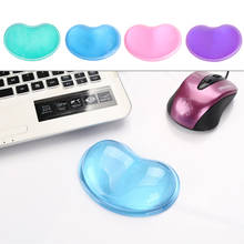 Translucent Gel Silicone Wavy Mouse Pad Wrist Rest Support For Computer Laptop Drop shipping 2024 - buy cheap