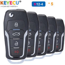 KEYECU 5 шт./лот KEYDIY B Series B12-4 универсальный пульт дистанционного управления автомобильный ключ-4 кнопки-для KD900 KD900 + URG200 KD-X2 Key программатор 2024 - купить недорого