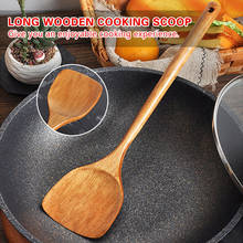 Long Handle Wooden Cooking Rice Spatula Scoop Kitchen Utensil Non-stick Hand Wok Shovel Kitchen Tools Accessories Cookware 2024 - buy cheap