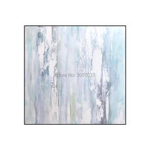 Hand Painted Frameless Modern White Oil Painting Waterproof Canvas Square Wall Picture Oil Canvas Painting for Home Decor 2024 - buy cheap