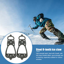 Ice Spikes Cleats 8 Studs Outdoor Stainless Steel Anti-slip Climbing Crampons Travelling Easy Carrying Portable Parts 2024 - buy cheap