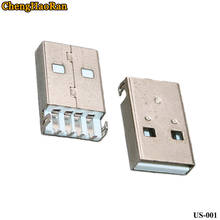 ChengHaoRan 1 шт. USB разъем штекер типа 90 градусов изогнутая игла прямо в изгиб USB интерфейс USB соединитель usb-разъема 2024 - купить недорого