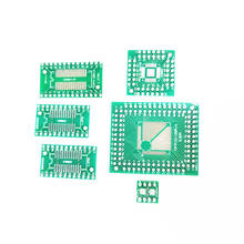 30 Uds placa PCB Kit SMD a adaptador DIP PCB de convertidor FQFP 32 44 64 80 100 HTQFP QFN48 SOP SSOP TSSOP 8 16 24 28 soldadura de placa 2024 - compra barato