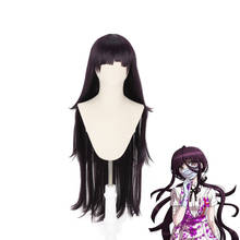 Dangan Ronpa Tsumiki Mikan peluca larga Cosplay disfraz Danganronpa mujeres pelo sintético resistente al calor fiesta de Halloween pelucas 2024 - compra barato