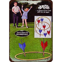 Jarts Lawn Darts Game Vintage Look Reproduction Metal Tin Sign 2024 - buy cheap