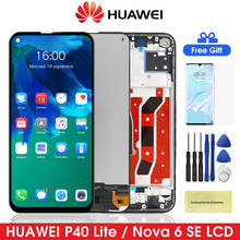 6.4'' Nova 6 SE Lcd for Huawei P40 Lite P40Lite Lcd Display Touch Screen Digitizer Assembly With Frame For Huawei Nova 6SE Lcds 2024 - buy cheap