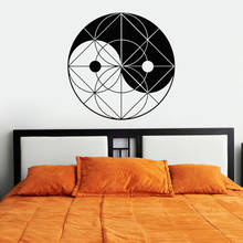 Adesivo de parede geométrico, adesivo de vinil para decoração de fundo da cabeceira do quarto da sala de estar 2024 - compre barato