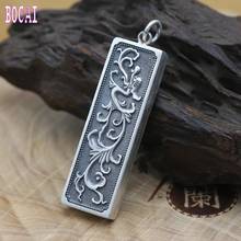 New S990 silver jewelry vintage Chinese style dragon flower figure pendant Thai silver pendant for Man  Man's silver pendant 2024 - buy cheap