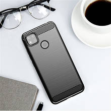 For Xiaomi Redmi 9C Case Rubber Bumper Silicon Carbon Fiber Cover Redmi 9C 10 9A 8T 9T X3 M3 M4 Pro Case For Redmi Note 11S Case 2024 - buy cheap