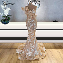 Abendkleider One Shoulder Glitter Formal Dress Women Evening Gowns 2020 Mermaid Arabic Dubai Long Prom Dresses Vestidos De Festa 2024 - buy cheap