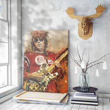Америка знаменитая рок-гитарист Стив Вай акварельный постер, старомодные художественные принты для музыкантов, поклонники коллекционирования комнаты домашний декор 2024 - купить недорого