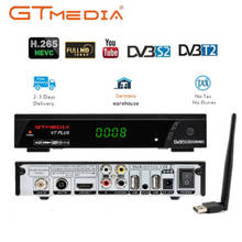 GTMedia V7 plus Satellite Receiver DVB-S2 DVB-T2 H.265 Built-in WiFi upgrade v7 hd v7s hd TV Box 2024 - buy cheap