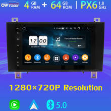 8" IPS 1280*720P Car Multimedia Player Android 10 PX6 4+64G For Mercedes Benz SLK Class R171 W171 Bluetooth 5.0 GPS Radio 4G SIM 2024 - buy cheap