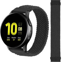 20MM Nylon Braided Elastic Strap For Samsung Galaxy Watch Active/Active 2 40 44MM Smart Wristband Solo Loop Band For Galaxy 42MM 2024 - buy cheap
