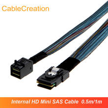 Cablecreação interna hd mini sas tablete para mini sas, cabo de conexão para disco rígido de 0.5m/1m 2024 - compre barato