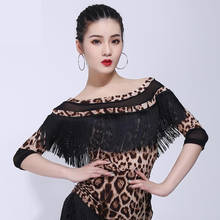 2020 New Latin Modern Dance Suits Women/girls Sexy Fringes Middle Sleeve Tops Ballroom/tango/rumba/latin Dresses Clothes Women 2024 - buy cheap