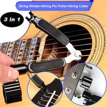3 в 1 гитарный штифт струйный намотчик строку Pin-код Съемник + строка резак инструмент для настройки гитары Комплект Многофункциональный гитары 2024 - купить недорого