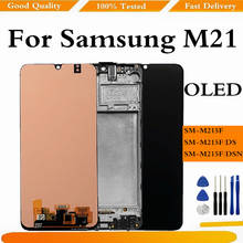 LCD For Samsung M21 M215F Display For Samsung M21 LCD Display Touch Screen Digitizer Assembly For Samsung M215F LCD With Frame 2024 - buy cheap