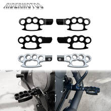 Motorcycle Universal Flying Knuckle Footrests Control Footpegs Pedal For Harley Sportster XL 883 1200 Dyna FXDF Softail Touring 2024 - buy cheap