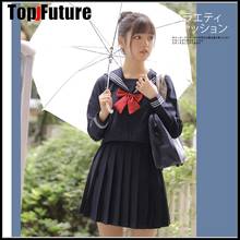 JK-Falda básica de estilo marinero japonés, traje de chica mala, uniforme de clase para estudiantes, uniforme escolar, traje de estilo marinero 2024 - compra barato
