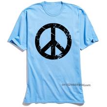 Vintage Pattern T Shirt Men Tshirt Casual Tops Tees Peace Grunge Symbol Clothing Round Collar Summer Autumn Cotton T-shirts 2024 - buy cheap