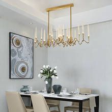Lustre de luxo para sala de estar e jantar, luminária minimalista, em acrílico, simples e criativa, iluminação de personalidade para o quarto, novo, 2021 2024 - compre barato