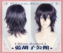 Yarichin Bitch Bu Club Nakazawa Masatomo Cosplay Wig Purple Short Cosplay Heat Resistant Synthetic Hair Halloween Party Carnival 2024 - buy cheap
