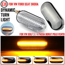 Luz lateral dinâmica para seat leon, ibiza 6l, ford focus, mk2, vw, golf 3, 4, lupo, passat, polo, 6n, 9n, bora 2024 - compre barato