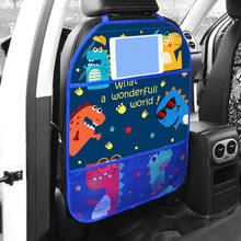 1 шт. мультяшный защитный чехол на спинку сиденья автомобиля для детей Детский многофункциональный милый автомобильный Органайзер сумка для хранения 2024 - купить недорого