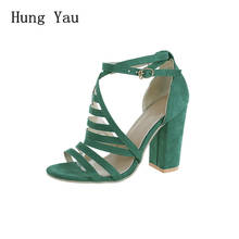 Woman Sandals Shoes Summer Fashion Style Wedges Pumps High Heels Buckle Strap Gladiator Female Solid Plus Size 34-43 2024 - buy cheap
