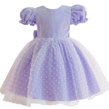 Summer Dress 2021 New Baby Children First Birthday Dress Baby Girl Dress Big Bow Lace Tutu Birthday Party Evening Dress Vestido 2024 - buy cheap