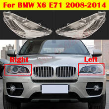 Auto Lampshade Case For BMW X6 E71 2008-2014 Lens Glass Lamp Light xDrive 35i/40i/50i Car Front Headlight Cover Headlamp Shell 2024 - buy cheap