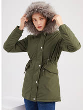 Winter Jacket Women Thick Warm Hooded Fur Parka Cotton Padded Coat Long Outwear Plus Size 3XL Slim Jacket Female 2024 - buy cheap