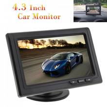 4.3 Inch Car Monitor TFT LCD 480 x 272 16:9 Screen 2 Way Video Input For Rear View Backup Reverse Camera 2024 - buy cheap