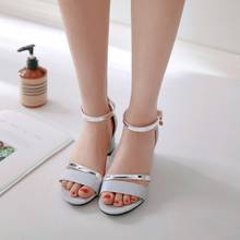 Big Size 9 10 11 12 13 14 15 16 17 18 19 high heels sandals women shoes woman summer ladies Open-toed buckled sandals 2024 - buy cheap